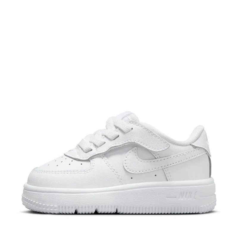 Nike Force 1 Low EasyOn (TD) - White/White Combat - Inspired Military Boot Look  