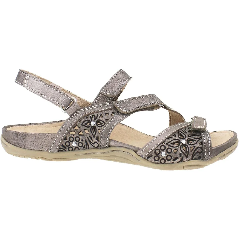 Women's Earth Maui Metal Alloy Leather Business Monk Strap Style  