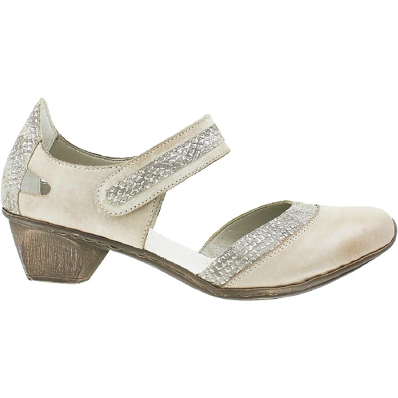 Women's Rieker 49780-40 Mirjam 80 Grey Combi Leather Suede Desert Boot 