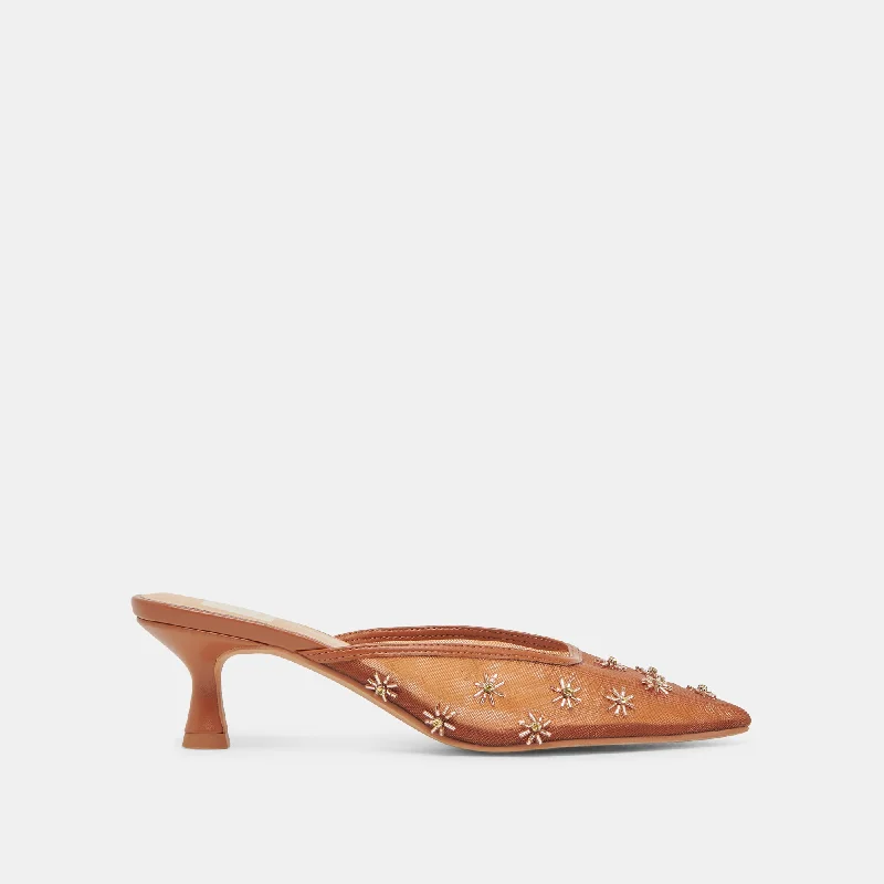 CLARA HEELS SADDLE MESH Lightweight Tennis Sneaker Look  