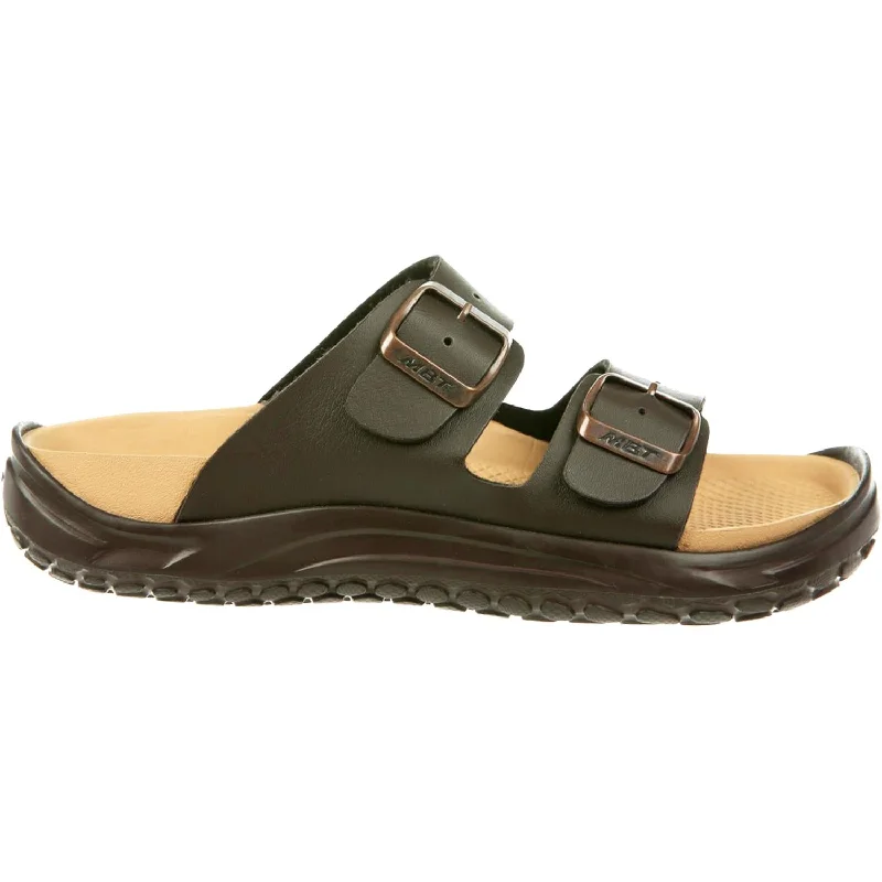 Women's MBT Nakuru Dark Brown Synthetic Retro Plimsoll Style  