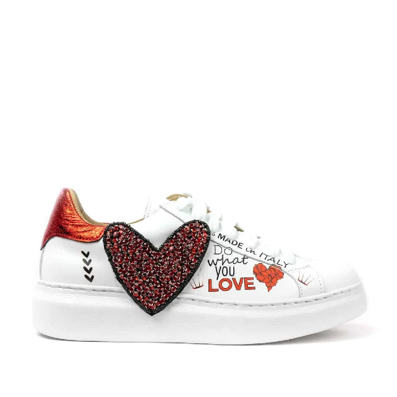 CUORE SNEAKER Metallic Trim Shoe Design  