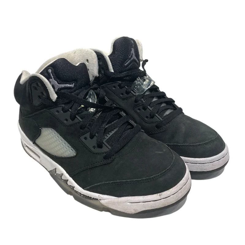 Air Jordan/Hi-Sneakers/US 8.5/Suede/BLK/ Combat - Inspired Military Boot Look  