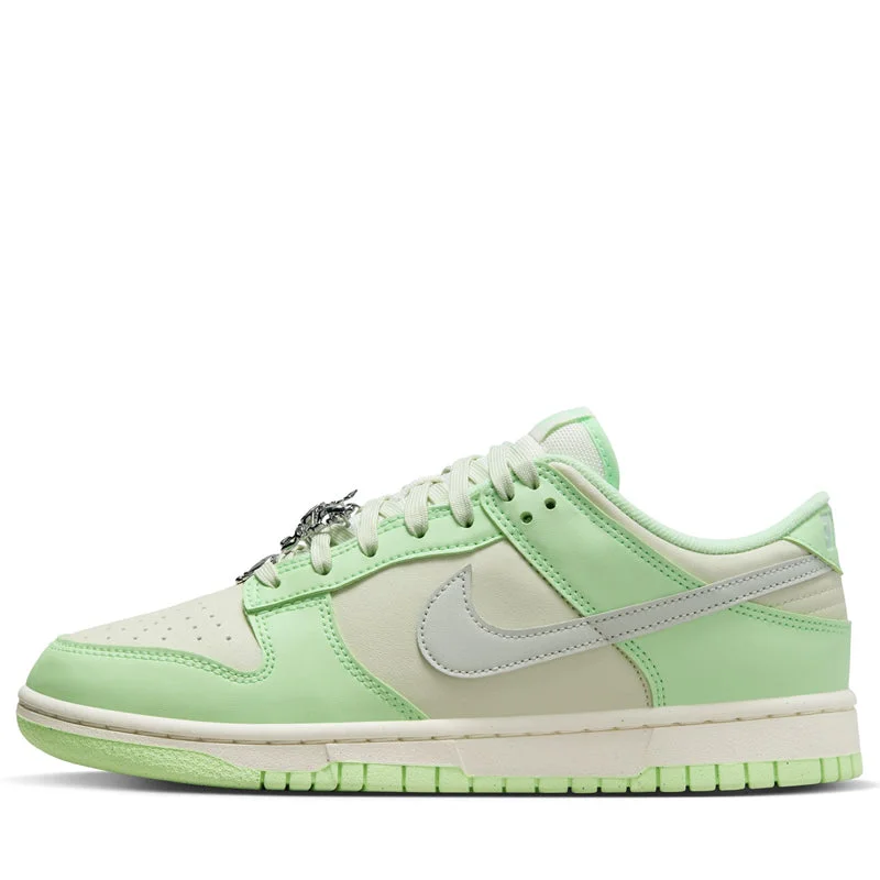 Nike Dunk Low Next Nature SE - Sea Glass/Light Silver Lightweight Tennis Sneaker Look  