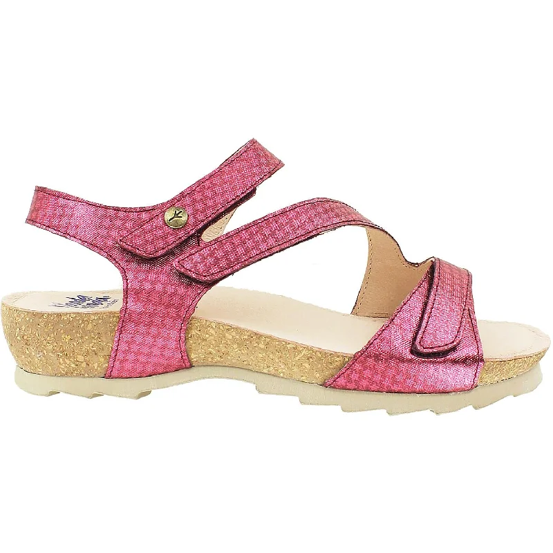 Women's Wanda Panda Tamina WP-10501 Burdeos 34 Red Leather Chunky Platform Sneaker Style  