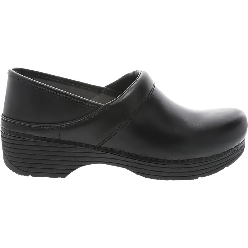Women's Dansko LT Pro Black Leather Vintage Oxford Appeal 