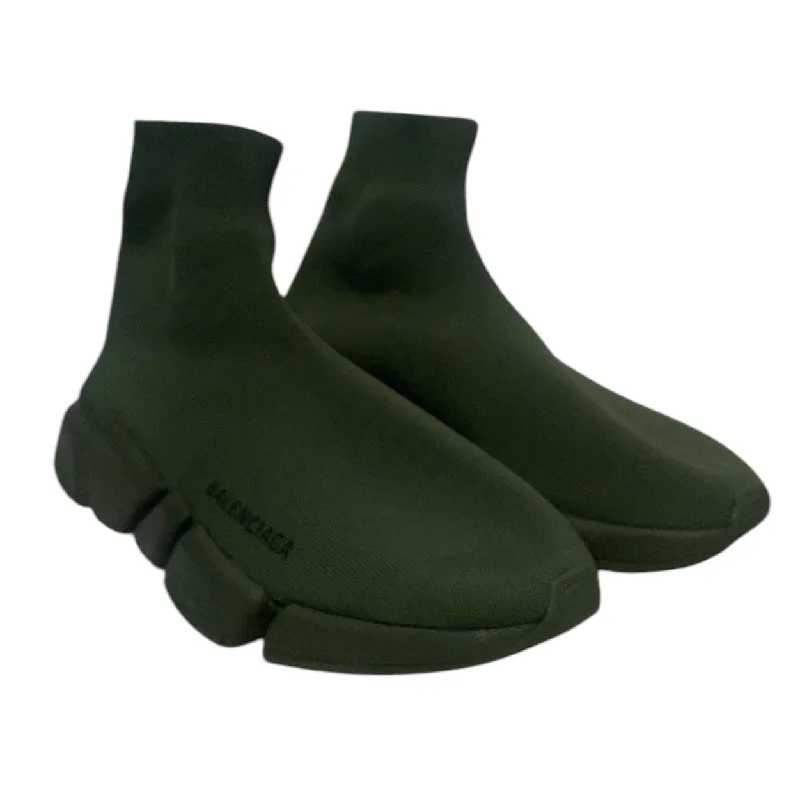BALENCIAGA/Hi-Sneakers/US 10/Cotton/GRN/Knit Fabric Speed 2.0 Waterproof Hiking Boot Design  