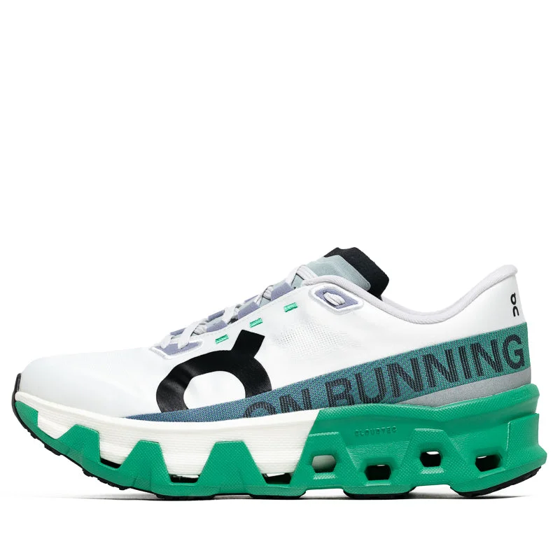 On Cloudmonster Hyper - Undyed/Mint Chunky Platform Sneaker Style  