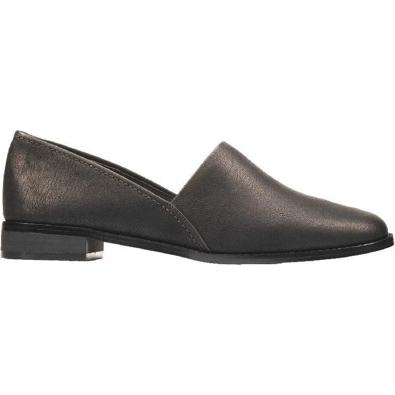 Women's Clarks Pure Easy Black Leather Neon - Accent Sneaker Look  