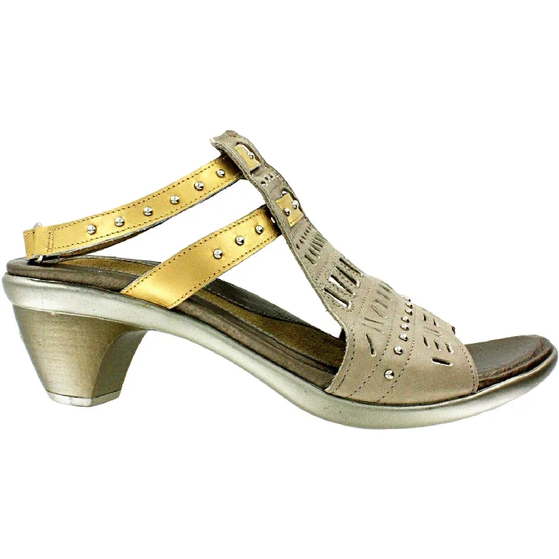 Women's Naot Vogue Linen/Gold Sheen Leather Hemp - Material Shoe Style  