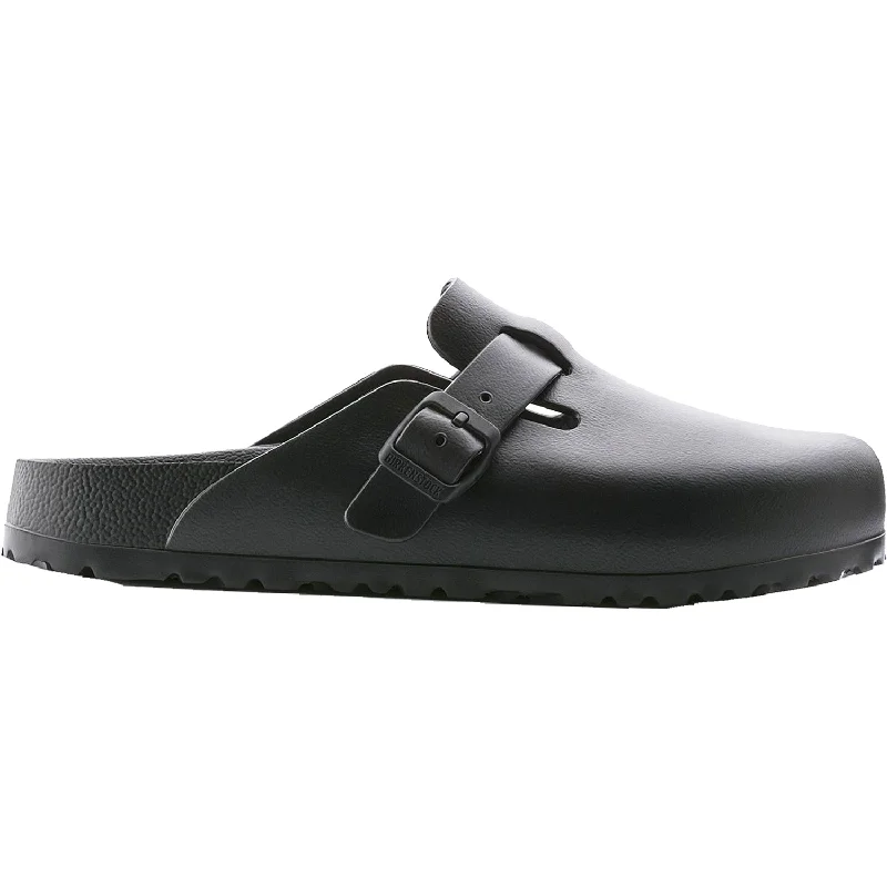 Women's Birkenstock Boston Essentials Black EVA Two - Tone Shoe Design  