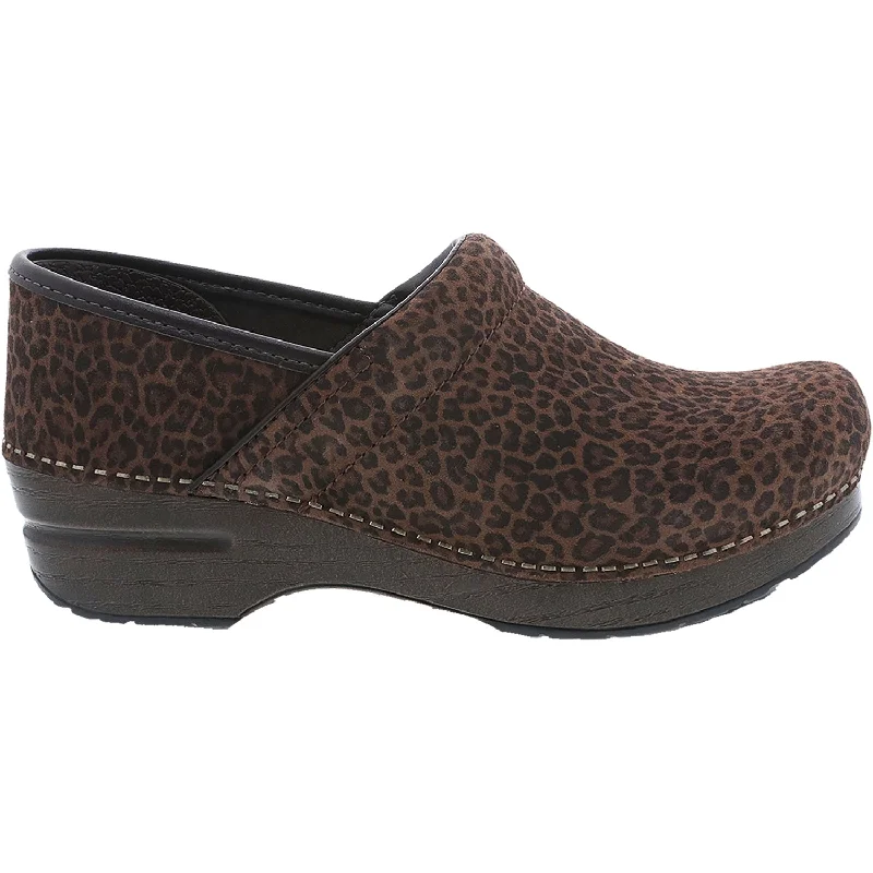 Women's Dansko Professional Mini Leopard Suede Retro Plimsoll Style  
