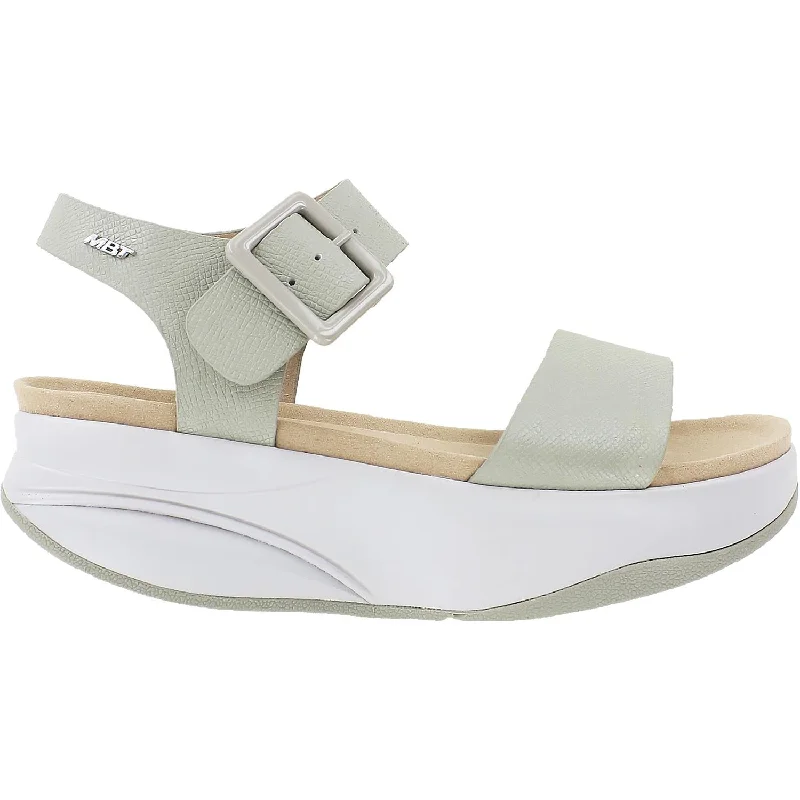 Women's MBT Manni 2 Taupe Leather Skateboarding Sneaker Style  