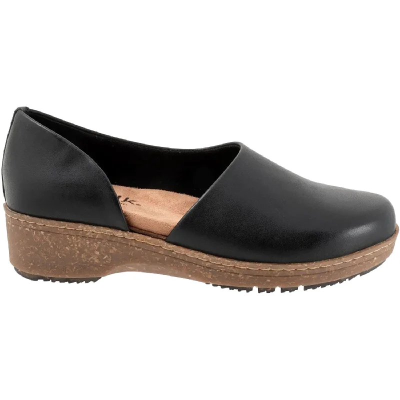 Women's Soft Walk Addie Black Nubuck Bespoke Shoe Aesthetic 