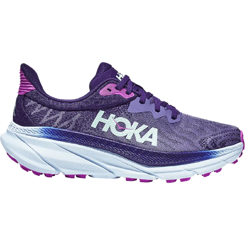 Women's Hoka Challenger ATR 7 Meteor/Night Sky Mesh Sustainable Shoe Design  