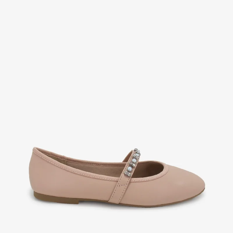 BLESSING BLUSH Strap - Up Sandal Resort Style  