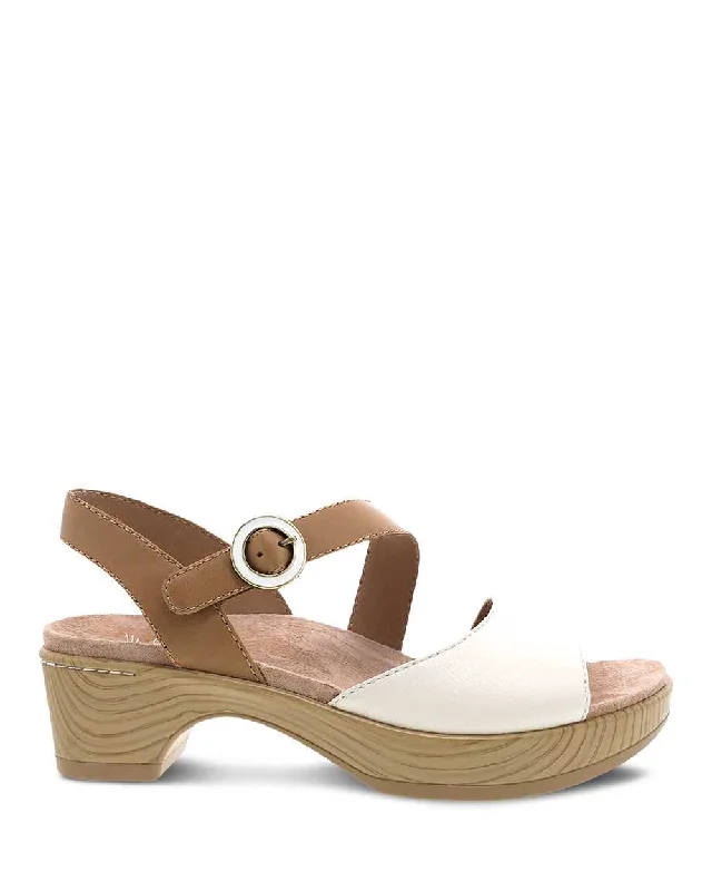 DANSKO MARJORY SANDAL - IVORY Tassel Driving Shoe Look 