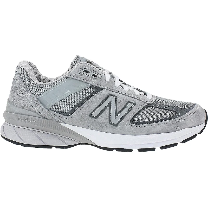 Men's New Balance M990GL5 Running Shoes Grey/Castlerock Suede/Mesh Camouflage Print Boot Style  