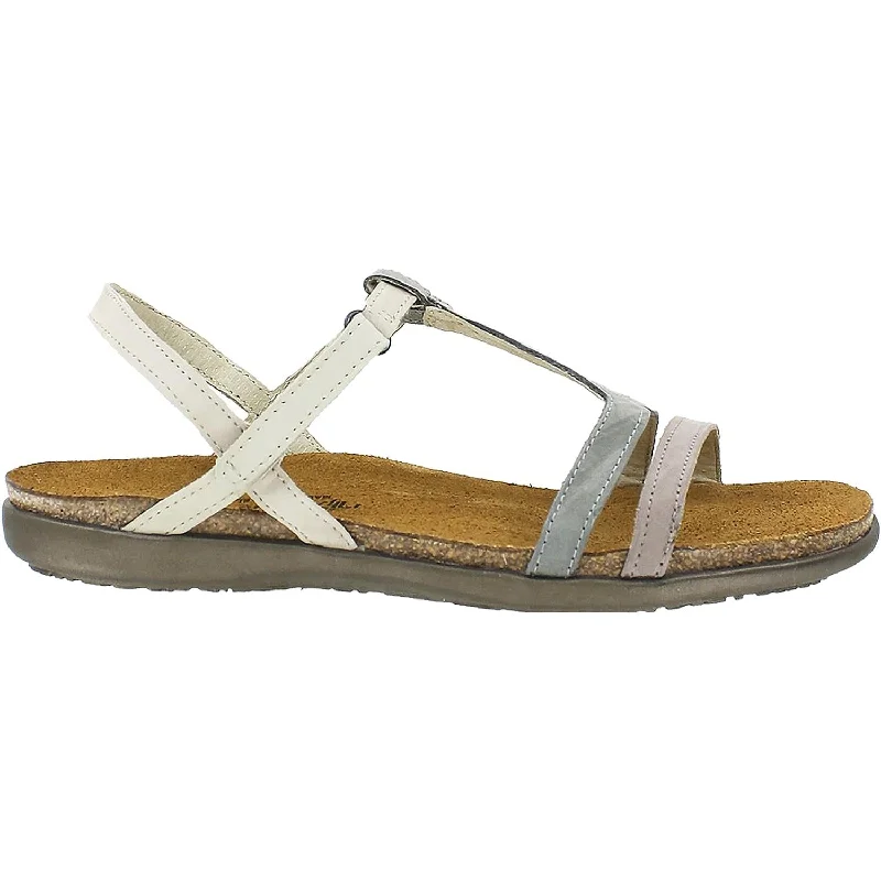 Women's Naot Judith Stone/Light Grey/Beige Nubuck Checkered Shoe Pattern Look  