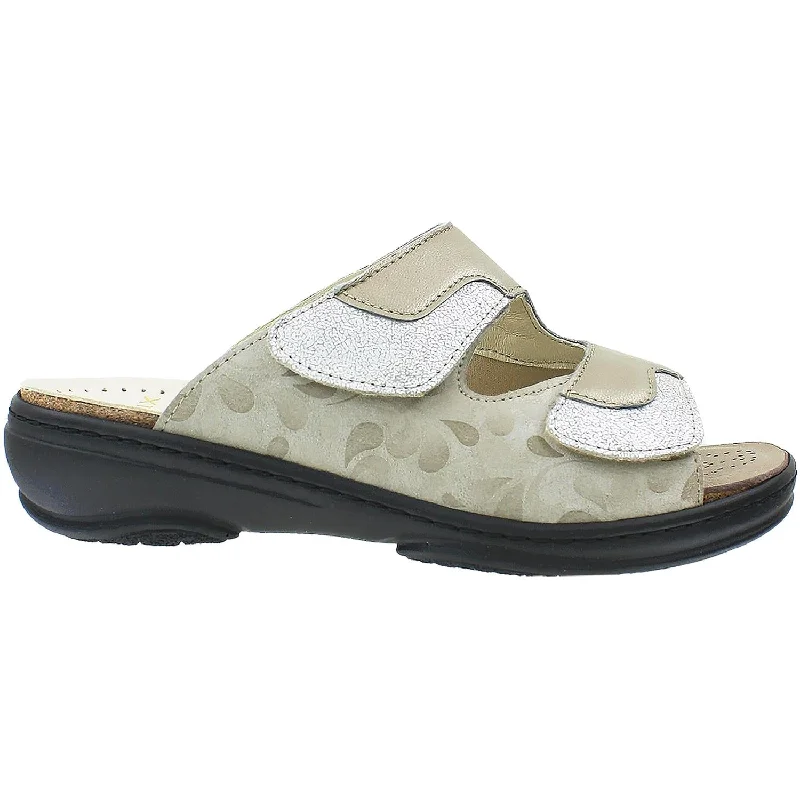 Women's Fidelio Lilliana 44-5020 Fango Combination Leather Patchwork Shoe Aesthetic  