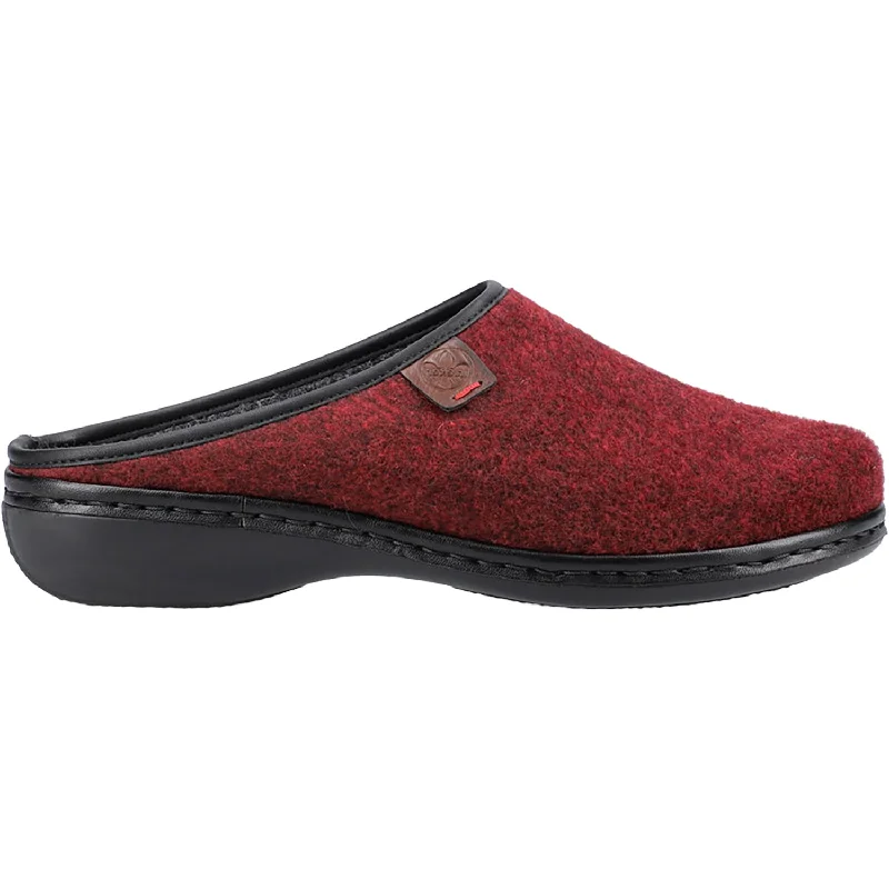 Women's Rieker 659A4-35 Regina A4 Bordeaux/Brown Felt Performance Running Sneaker Look  