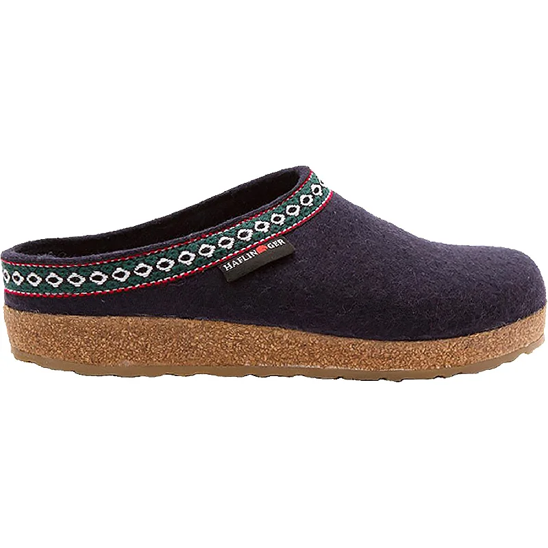 Unisex Haflinger GZ Navy Wool Wingtip Oxford Design 