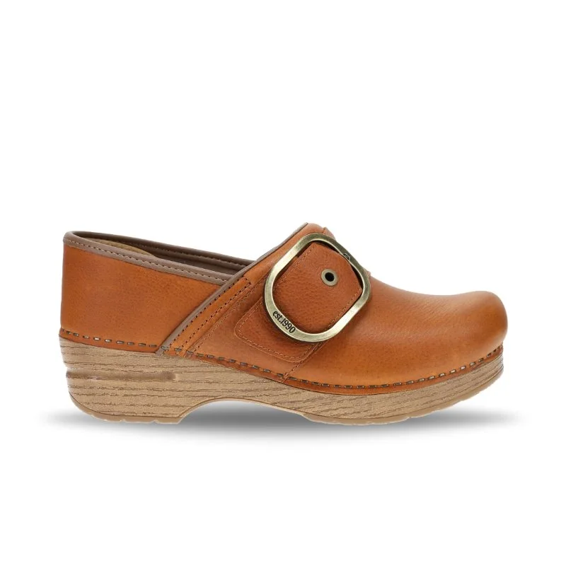 Dansko Women's Pearson - Tan Tumbled Athleisure Derby Style  