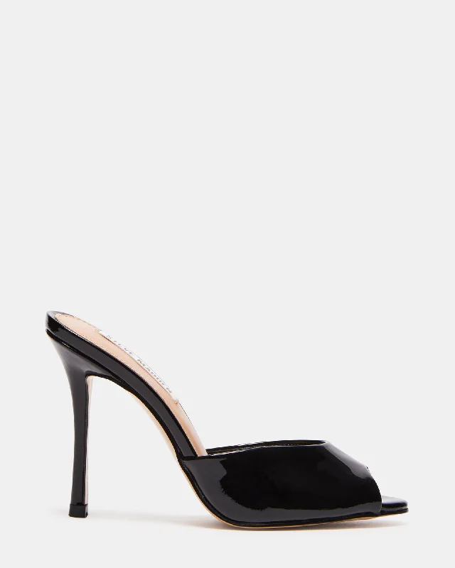 PRIYA BLACK PATENT Tassel Driving Shoe Look 