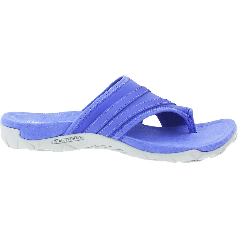 Women's Merrell Terran Ari Wrap Baja Blue Leather/Fabric Bespoke Shoe Aesthetic 
