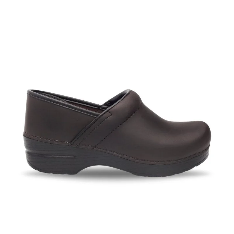 Dansko Professional - Antique Brown/Black Edwardian Shoe Look  