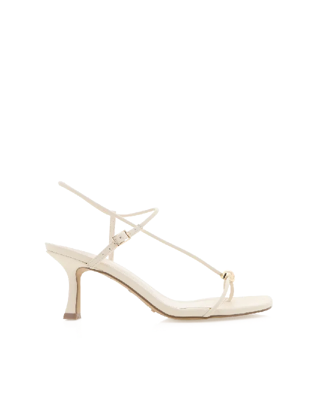 WILFRED - BONE Strap - Up Sandal Resort Style  
