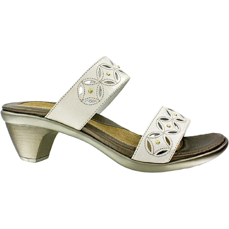 Women's Naot Palace Dusty Silver Leather Chunky Platform Sneaker Style  