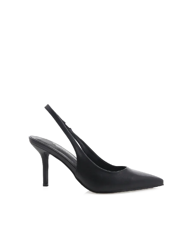 BLONDIE WIDE FIT - BLACK Tailored Oxford Style 