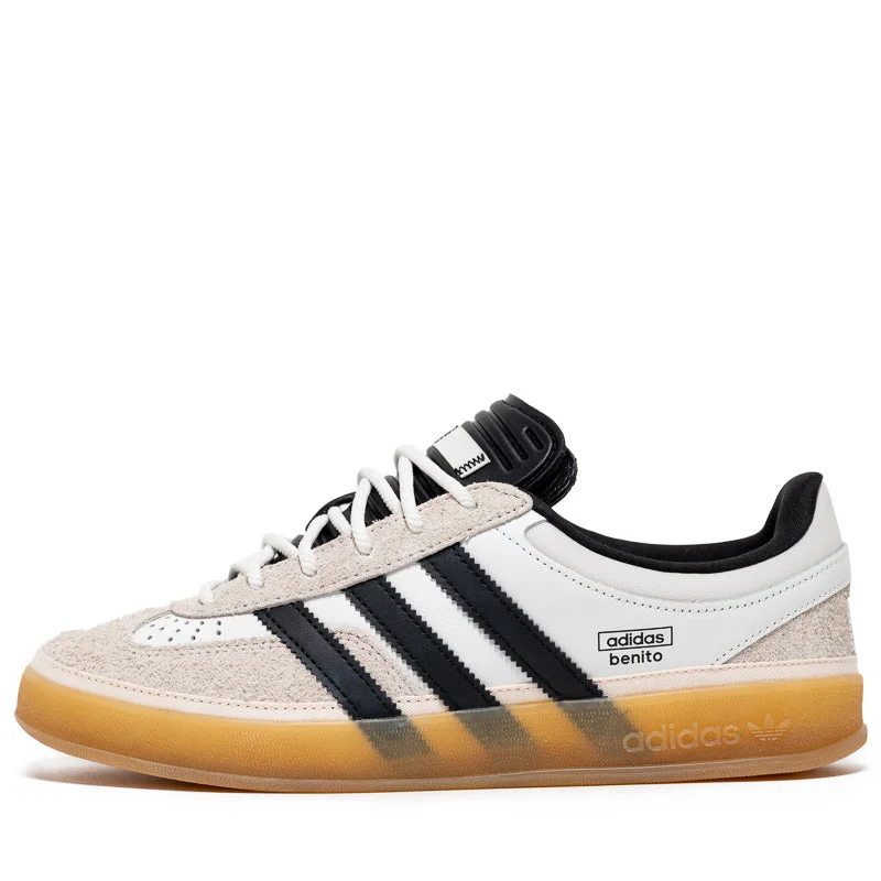 Bad Bunny x Adidas Gazelle Indoor 'Benito' - Core White/Core Black Business Monk Strap Style  