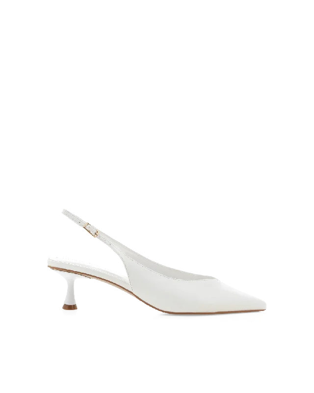 SONNY - WHITE Strap - Up Sandal Resort Style  