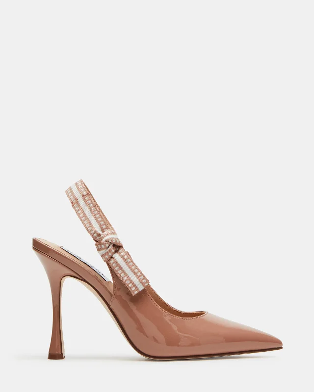 BRI BLUSH PATENT Retro Basketball Sneaker Design  