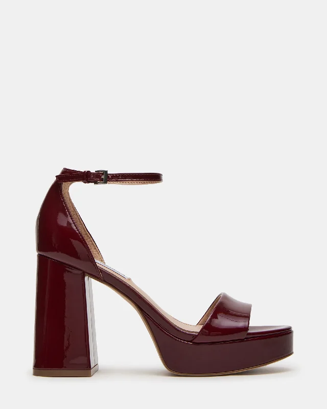 MYTHIC WINE PATENT LEATHER Striped Shoe Style  