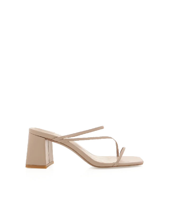 YAZMIN 2.0 - LATTE Business Monk Strap Style  