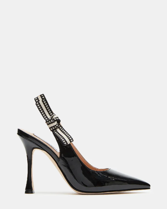 BRI BLACK PATENT Moccasin Soft - Sole Style  