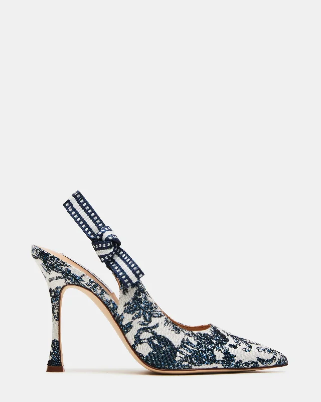 BRI BLUE/WHITE Loose - Fit Slipper Style  