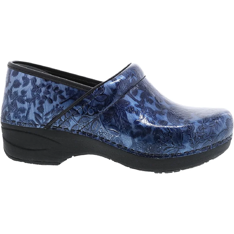 Women's Dansko XP 2.0 Navy Embossed Patent Leather Suede Desert Boot 