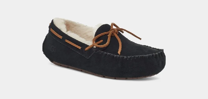 UGG Dakota Black Women's Metallic Trim Shoe Design  