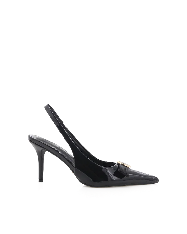 JAZIEL - BLACK PATENT Leather Driving Shoe Style  