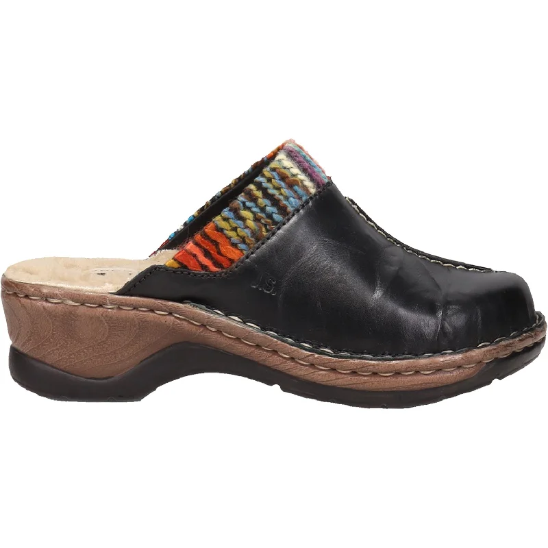 Women's Josef Seibel Catalonia 59 Black Leather Glow - in - the - Dark Shoe Design  