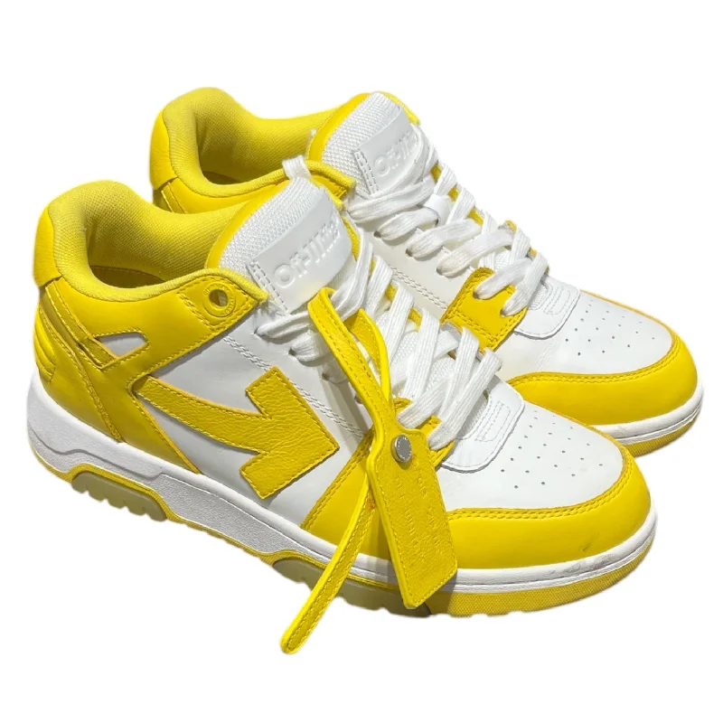 OFF-WHITE/Low-Sneakers/US 8.5/Leather/YEL/"OUT OF OFFICE" Ankle - High Military Boot Style  