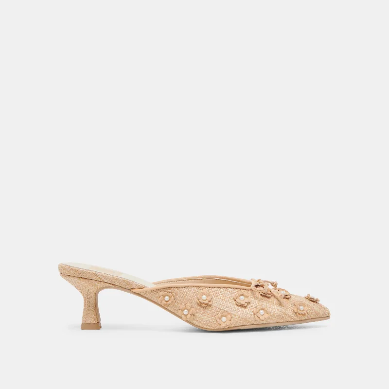 CAMILO HEELS LT NATURAL RAFFIA Rubber - Sole Plimsoll Look  