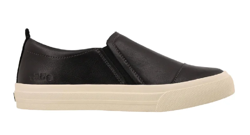 WOMEN'S TAOS TWIN GORE LUX SLIP-ON | BLACK Lightweight Tennis Sneaker Look  