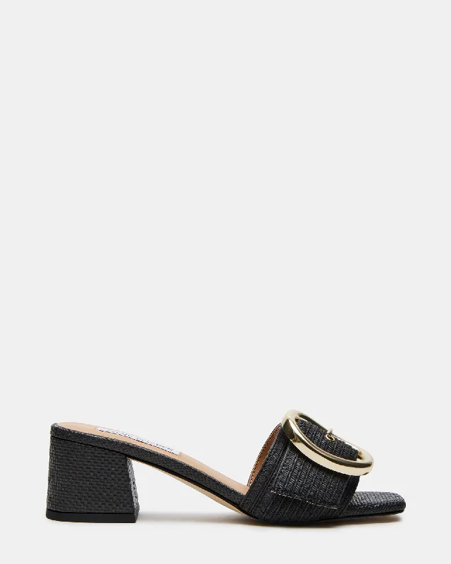 SEACREST BLACK MULTI Edwardian Shoe Look  