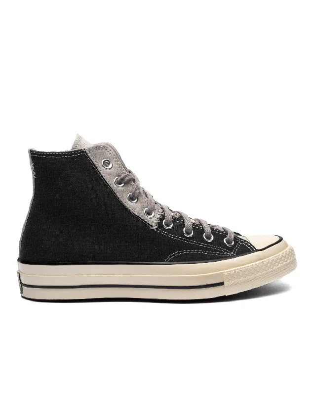 Chuck 70 High Mixed Materials Black/Fossilized/Total Neutral Quick - Dry Hiking Shoe Style   