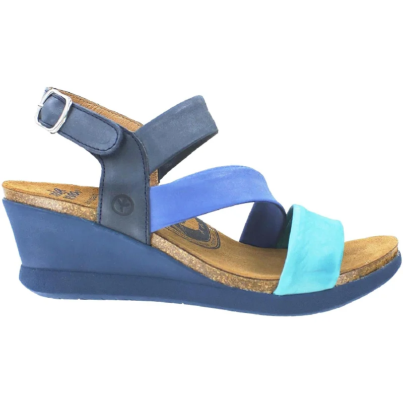 Women's Wanda Panda Meryl WP-3111 Turquesa Leather Edwardian Shoe Look  